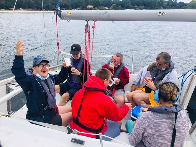 Encore un très beau moment partagé avec le Cercle de voile de Cazaux lac