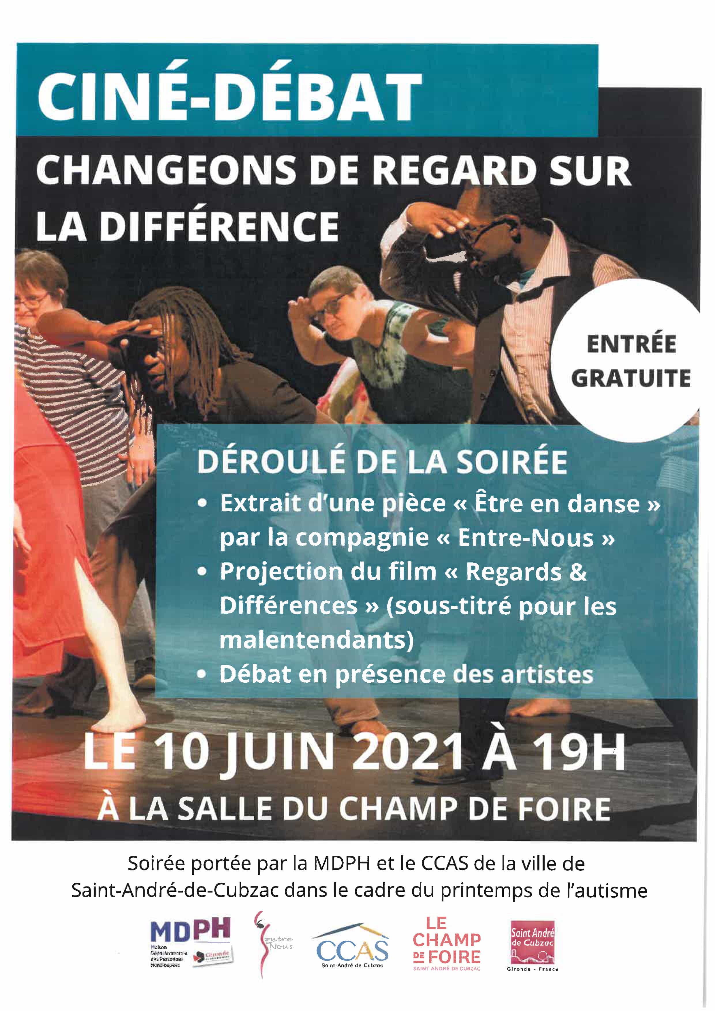 PRINTEMPS DE L’AUTISME – Ciné-débat – Notez la date !