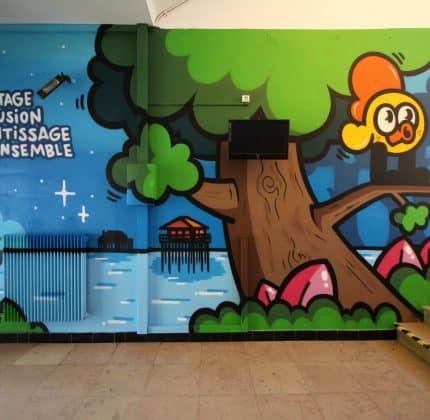 Quand la couleur s’invite sur les murs de l’IME de Taussat !