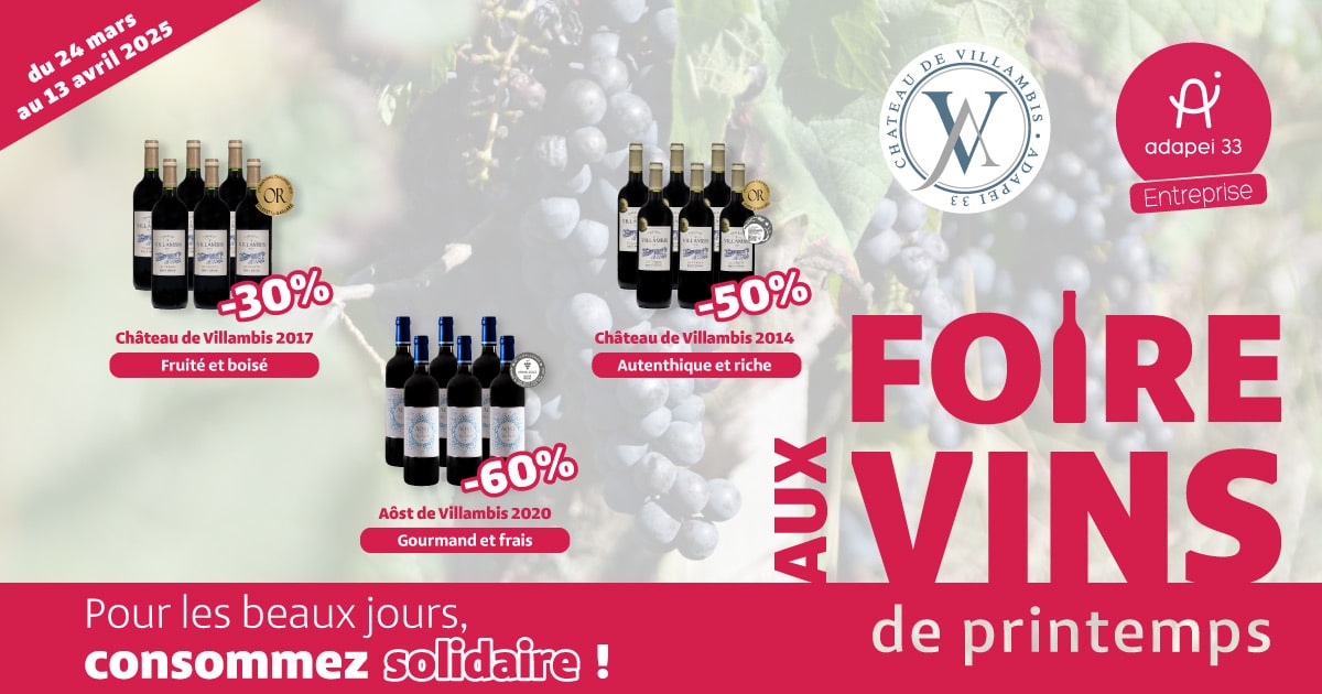 [CHÂTEAU DE VILLAMBIS] Pour les beaux jours, consommez solidaire !
