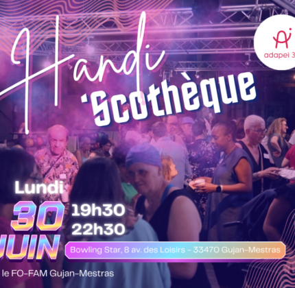 [ÉVÉNEMENT] Handi’scothèque revient à Gujan-Mestras !