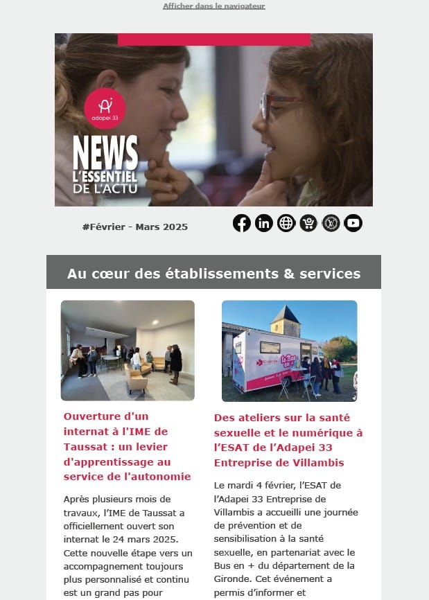 Essentiel de l'actu Adapei33 